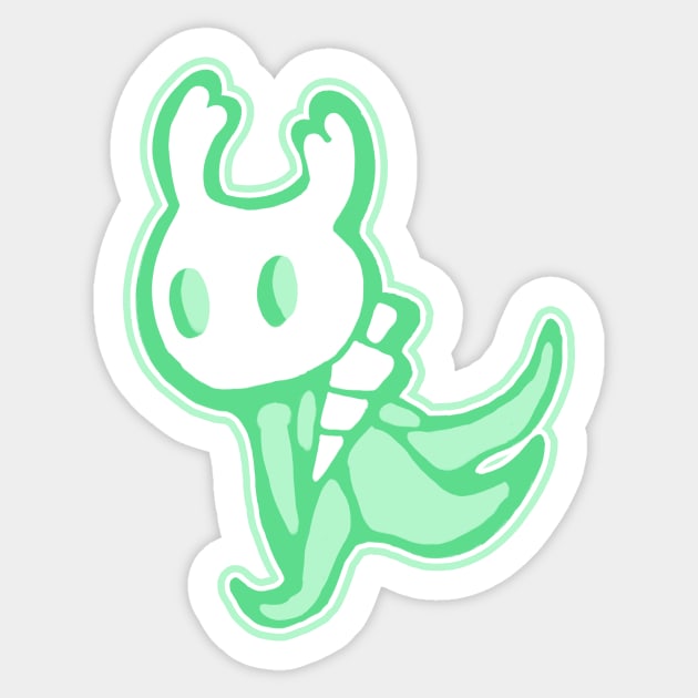 Little Ectoplasm [GREEN] Sticker by cobaltoast